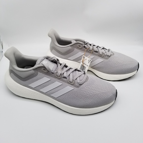adidas‎ Men Pureboost Jet Running Shoes Sz 11.5 Gray Low Top Sneakers Lace Up